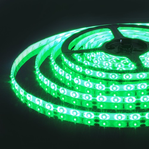 Светодиодная лента 12 В 4,8 Вт/м 60 Led/м 2835 IP65, зеленый, 5 м Лента светодиодная 12V 4,8W 60Led 2835 IP65 зеленый, 5м