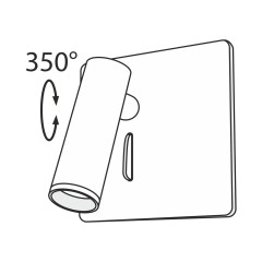 Настенный светильник (бра) Technical C040WL-L3B3K
