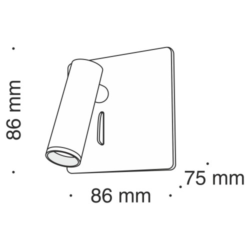 Настенный светильник (бра) Technical C040WL-L3B3K