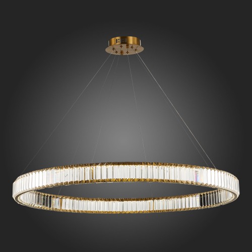 SL1622.313.01 Люстра подвесная ST-Luce Латунь/Прозрачный LED 1*68W 4000K TIVOLI