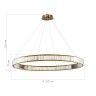 SL1622.313.01 Люстра подвесная ST-Luce Латунь/Прозрачный LED 1*68W 4000K TIVOLI