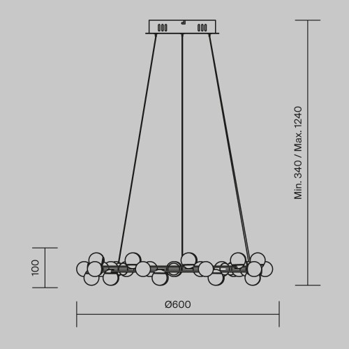 Подвесной светильник Maytoni MOD081PL-L50G3K