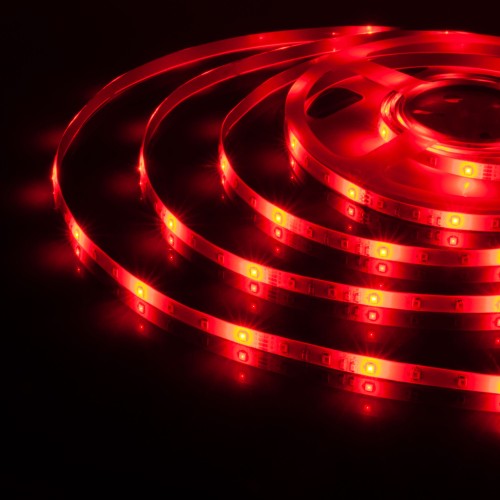 Светодиодная лента 12 В 4,8 Вт/м 60 Led/м 2835 IP65, RGB, 5 м Лента светодиодная 12V 4,8W 60Led 2835 IP65 RGB, 5м