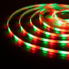 Светодиодная лента 12 В 4,8 Вт/м 60 Led/м 2835 IP65, RGB, 5 м Лента светодиодная 12V 4,8W 60Led 2835 IP65 RGB, 5м