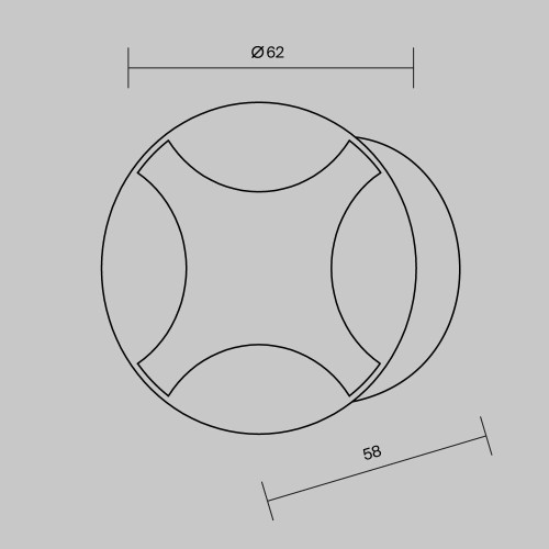 Встраиваемый светильник Outdoor O036-L3B3K