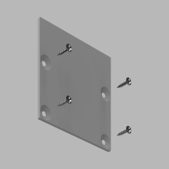 Заглушка для накладного профиля 13305-Z Black