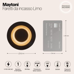 Встраиваемый светильник Outdoor O037-L3B3K