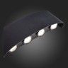 SL089.401.08 Светильник уличный настенный ST-Luce Черный кварцевый LED 8*1W 4000K BISELLO