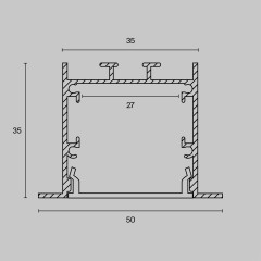Комплектующие к светодиодной ленте Led Strip ALM-5035-S-2M