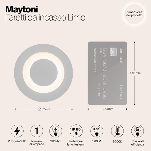 Встраиваемый светильник Outdoor O037-L3W3K