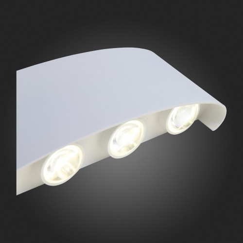 SL089.501.08 Светильник уличный настенный ST-Luce Белый кварцевый LED 8*1W 4000K BISELLO