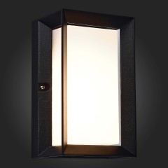 SL077.411.01 Светильник уличный настенный ST-Luce Черный/Белый LED 1*6W 3000K CUBISTA