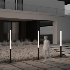 Садово-парковый светильник Outdoor O467FL-L100B3K