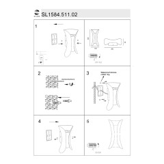 SL1584.511.02 Светильник уличный настенный ST-Luce Белый/Белый LED 2*5W 4000K COSETTO