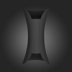 SL1584.411.02 Светильник уличный настенный ST-Luce Черный/Черный LED 2*5W 4000K COSETTO