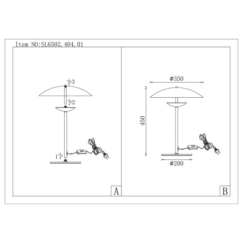SL6502.404.01 Прикроватная лампа ST-Luce Черный/Черный, Белый LED 1*12W 3000K ARMONICO